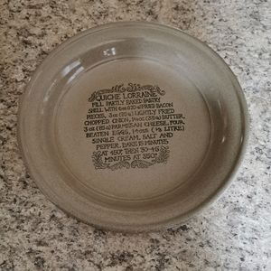 Vintage Moria Quiche Lorraine Stoneware Plate